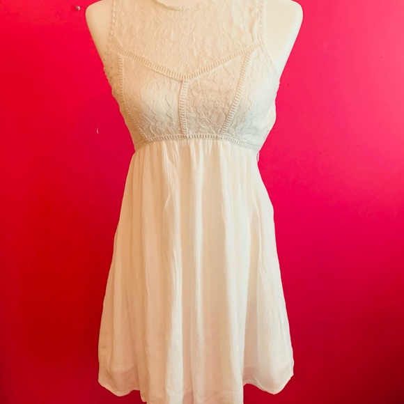 Abercrombie & Fitch white lace babydoll dress - Picture 4 of 5